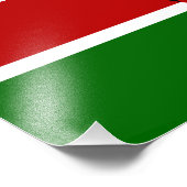 Vlag van Kenia Foto Afdruk (Hoek)