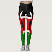 Vlag van Kenia Leggings (Voorkant)