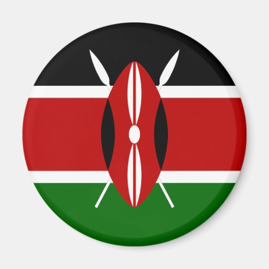 Vlag van Kenia Magneet (Voorkant)