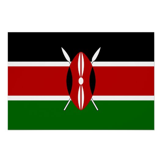 Vlag van Kenia Perfect Poster (Voorkant)
