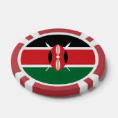 Vlag van Kenia Poker Chips (Enkel)