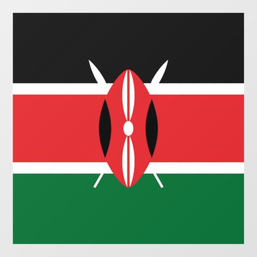 Vlag van Kenia Raamsticker (Vel)