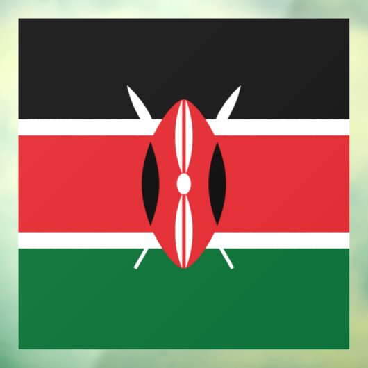 Vlag van Kenia Raamsticker (Vel 3)