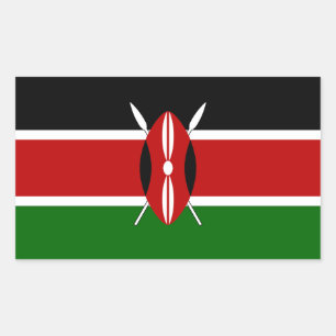 Vlag van Kenia Rechthoekige Sticker
