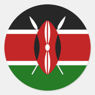 Vlag van Kenia Ronde Sticker