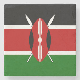 Vlag van Kenia Stenen Onderzetter