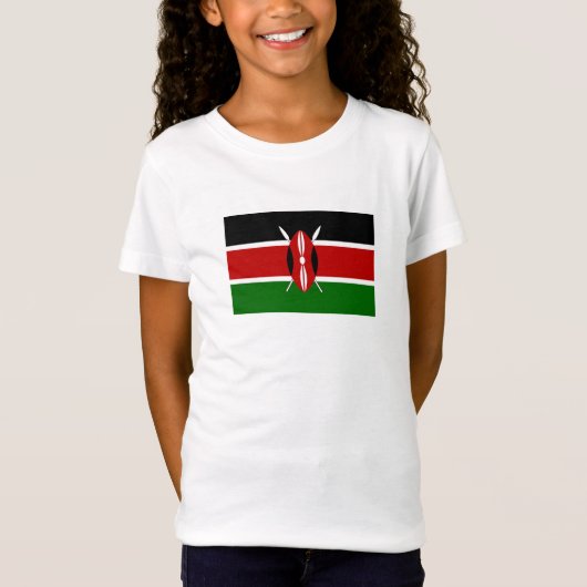 Vlag van Kenia T-shirt (Voorkant)