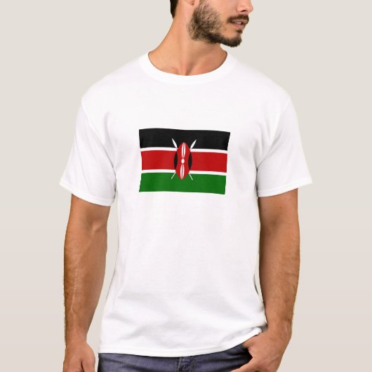 Vlag van Kenia T-shirt (Voorkant)