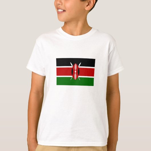 Vlag van Kenia T-shirt (Voorkant)
