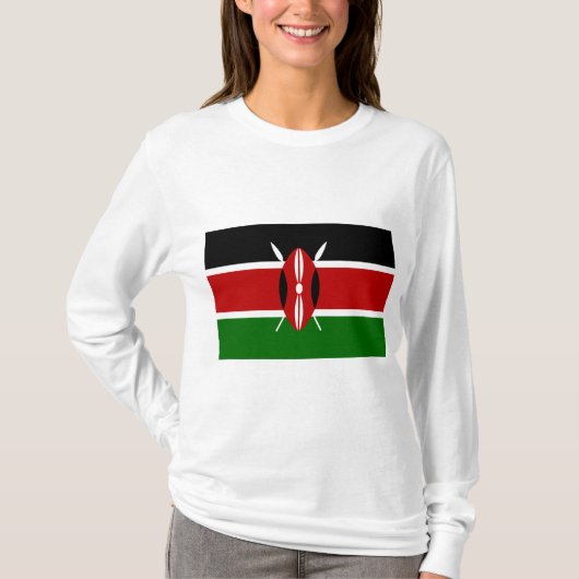 Vlag van Kenia T-shirt (Voorkant)