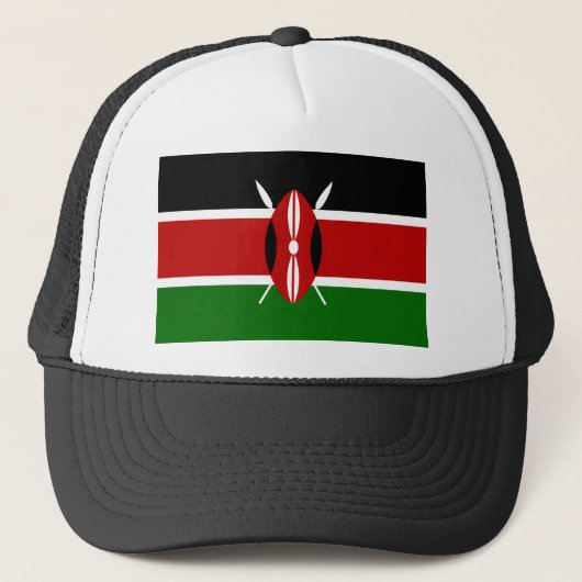 Vlag van Kenia Trucker Pet (Voorkant)