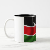 Vlag van Kenia Tweekleurige Koffiemok (Links)