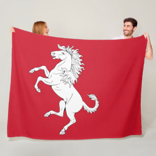 Vlag van Kent (White Horse) (County of England, Ve Fleece Deken