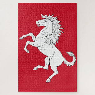 Vlag van Kent (White Horse) (County of England, Ve Legpuzzel