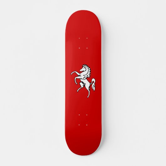 Vlag van Kent (White Horse) (County of England, Ve Persoonlijk Skateboard (Voorkant)