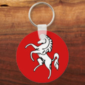 Vlag van Kent (White Horse) (County of England, Ve Sleutelhanger (Voorkant)