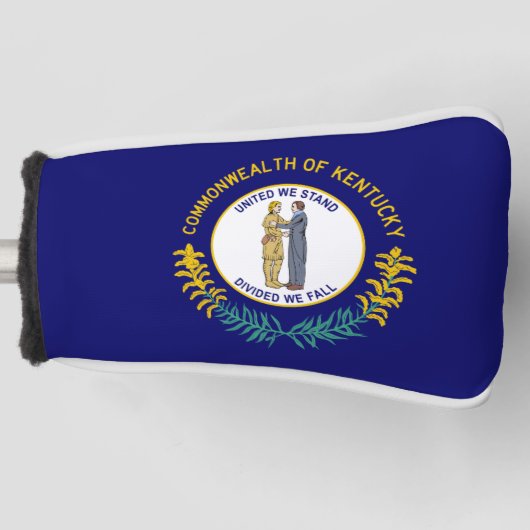 Vlag van Kentucky Golf Head Hoesje Golfheadcover (Voorkant)