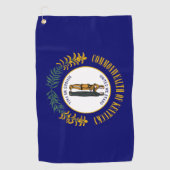 Vlag van Kentucky Golfhanddoek (Voorkant)