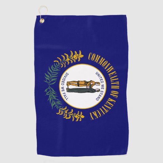 Vlag van Kentucky Golfhanddoek (Voorkant)