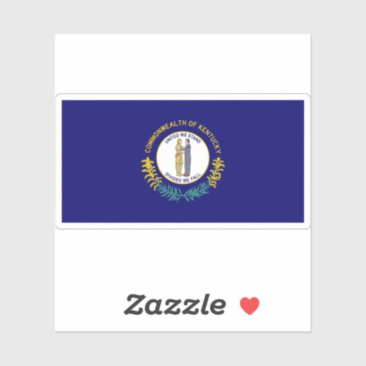 Vlag van Kentucky Sticker (Vel)