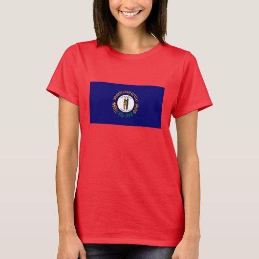 Vlag van Kentucky T-shirt (Voorkant)