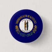 Vlag van Kentucky Vlag van Kentucky Ronde Button 3,2 Cm (Voorkant)