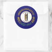 Vlag van Kentucky Vlag van Kentucky Ronde Sticker (Tas)