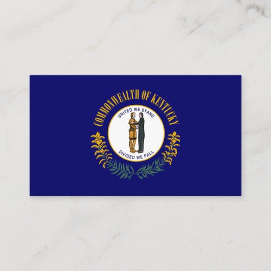 Vlag van Kentucky Vlag van Kentucky Visitekaartje (Voorkant)