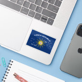 Vlag van Key West, Florida Sticker (Laptop met iPhone)