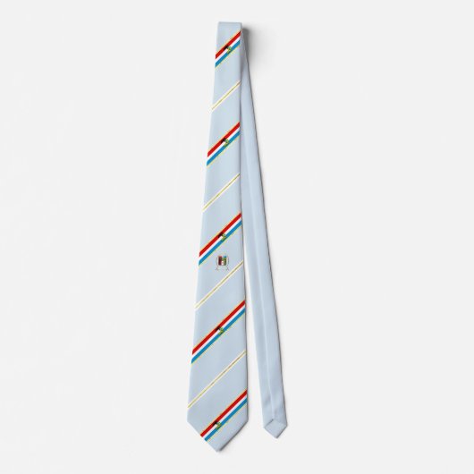 vlag van Khabarovsk strepen Stropdas (Voorkant)