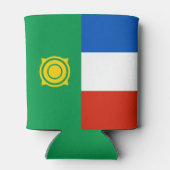 Vlag van Khakassië Blikjeskoeler (Achterkant)