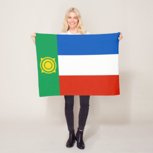 Vlag van Khakassië Fleece Deken