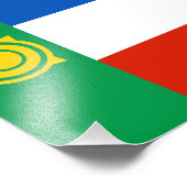 Vlag van Khakassië Foto Afdruk (Hoek)