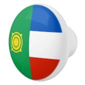 Vlag van Khakassië Keramische Knop (Rechts)