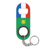 Vlag van Khakassië Mini Flessenopener (Achterkant)