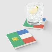 Vlag van Khakassië Stenen Onderzetter (Zijkant)