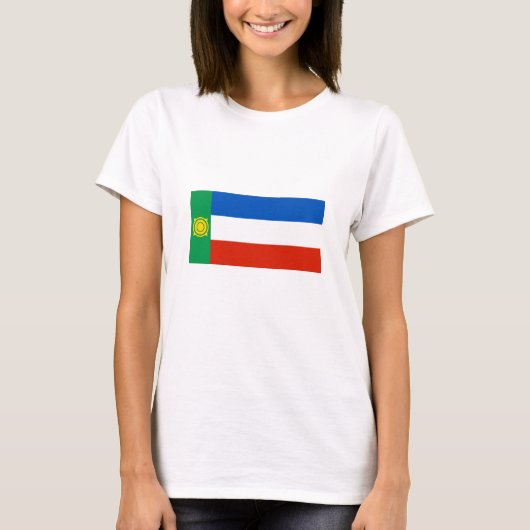 Vlag van Khakassië T-shirt (Voorkant)