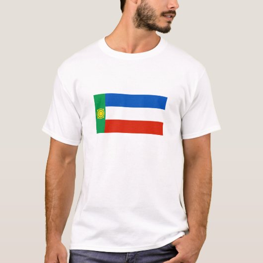 Vlag van Khakassië T-shirt (Voorkant)