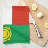 Vlag van Khakassië Theedoek (Quarter Fold)