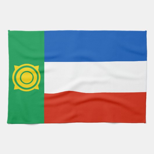 Vlag van Khakassië Theedoek (Horizontaal)