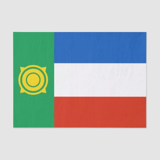 Vlag van Khakassië Tissuepapier (Voorkant)