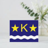 Vlag van Kinshasa, Congo-Briefkaart Briefkaart (Staand voorkant)