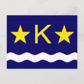 Vlag van Kinshasa, Congo-Briefkaart Briefkaart (Voorkant)