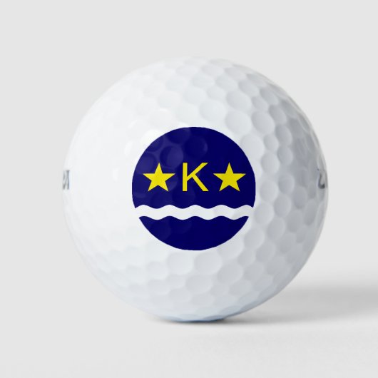 Vlag van Kinshasa, Congo Golfballen (Voorkant)