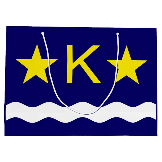 Vlag van Kinshasa, Congo Large Gift Bag Groot Cadeauzakje