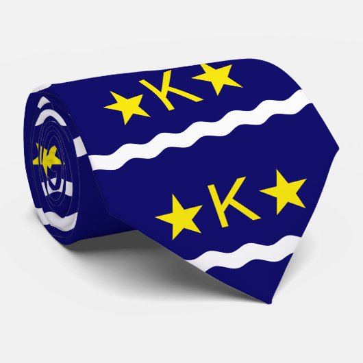 Vlag van Kinshasa, Congo Stropdas (Opgerold)