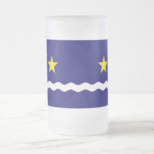 Vlag van Kinshasa, Kongo Bevroren Mok van glasbier (Center)