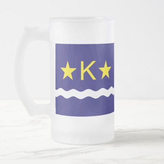 Vlag van Kinshasa, Kongo Bevroren Mok van glasbier (Links)