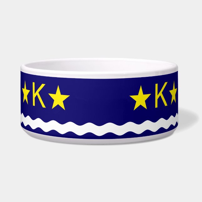 Vlag van Kinshasa, Kongo Bowl Voerbakje (Voorkant)