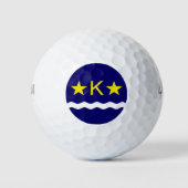 Vlag van Kinshasa, Kongo Golf Balls Golfballen (Voorkant)